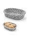 Gray Oval Bread Basket Polypropylene 320x230x70 Mm Hendi 426647