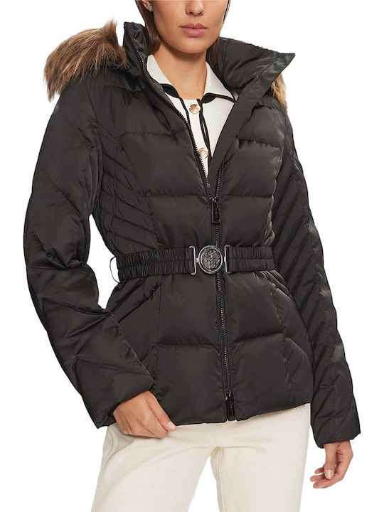 Women's Short Lifestyle Jacket for Winter Black