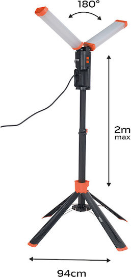 Neo Tools Battery Jobsite Light LED IP54 with Brightness up to 4300lm