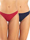 Women's Brazil 2Pack Seamless bordeaux-blue