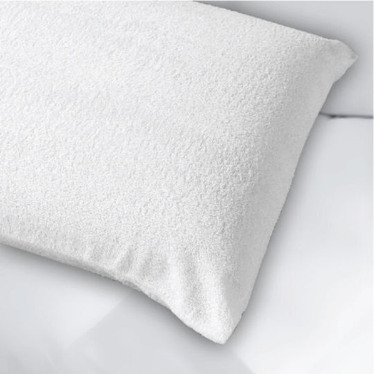 SpitiBazaar Σετ Μαξιλαροθήκες Αδιάβροχες Λευκές 50x70εκ.