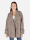 Wool Women's Beige Coat
