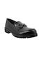 Δερμάτινα Γυναικεία Loafers σε Μαύρο Χρώμα