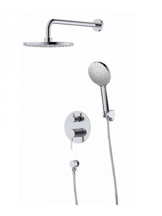 Kls Shower Column with Mixer Silver