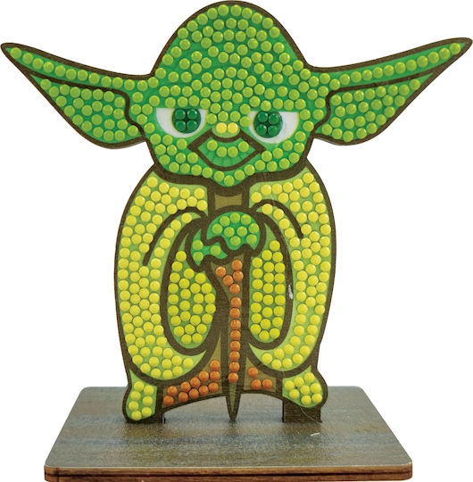 Комплект за диамантено рисуване Craft Buddy Crystal Art Buddies Yoda 7 части