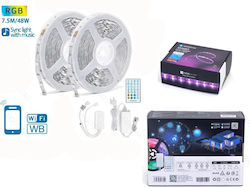 Aigostar Bandă LED 12V cu lumină RGB 7.5m Aigostar Bandă LED 12V cu lumină RGB 7.5m