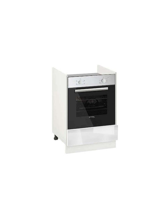 Lower Oven Cabinet Alba Gloss 60x52x82cm