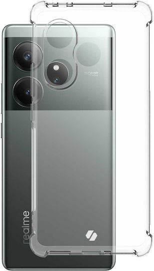 Spacecase Anti-shock Bumper Силикон 1мм с Каишка Прозрачен (Realme GT 6)