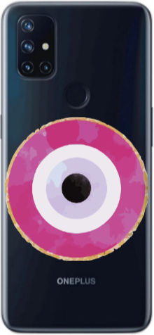 Oneplus Nord 10 Evil Eye Bead 2 Transparente Silikon TPU Hülle