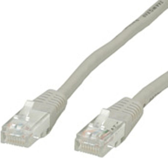 Roline U/UTP Cat.6 (Gigabit) Καλώδιο Δικτύου Ethernet 1m Γκρι