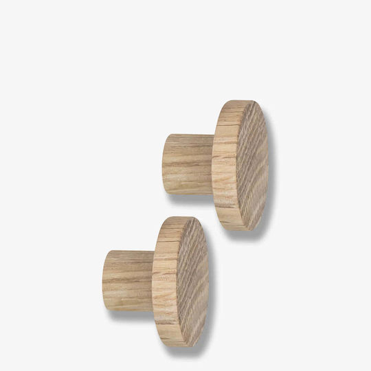 Mette Ditmer Ξύλινη Μονή 3.3x3.3cm 2τμχ Mette Ditmer Ξύλινη Μονή 3.3x3.3cm 2τμχ