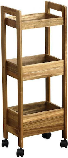 Atmosphera Floor Bathroom Shelf Wooden 21x22x75.5cm
