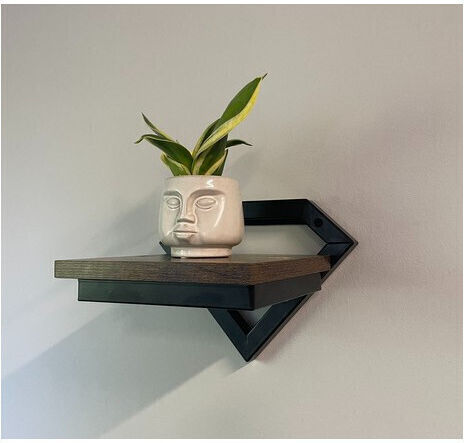 Wandregal Ruhhy Braune 19x23x20cm