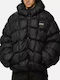 Пач Зимно Мъжко Яке Puffer Черно Бяло
