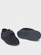 Boys Moccasins Navy Blue