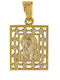 Tasoulis Jewellery Collection Pendant Kids Talisman with the Virgin Mary made of Gold 14K 4550-1KON