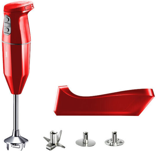 Bamix Cordless Plus Ραβδομπλέντερ με Ανοξείδωτη Ράβδο Κόκκινο