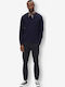 Pisa Elastic Trousers in Slim Fit Navy Mel