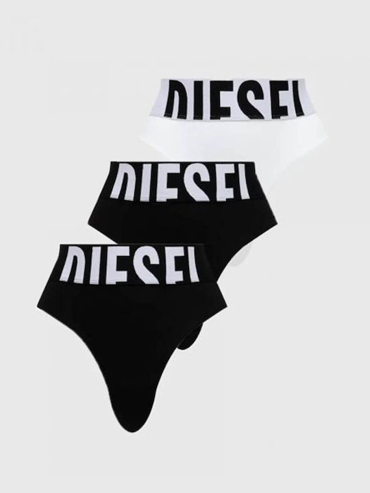 Diesel Βαμβακερά Γυναικεία Slip 3Pack Black
