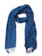 Damen Seiden Schal Marineblau