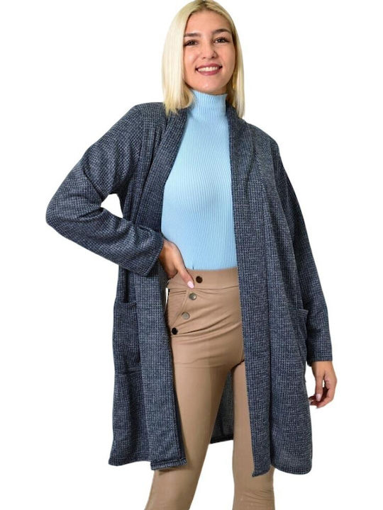 Potre Lang Damen Blazer Dark blue