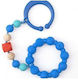 Nuby Teething Ring from Silicone for 3 Months+ Blue