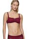 Women's Balconette Balconette Bra Underwire Burgundy