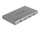 DeLock Thunderbolt 4 Docking Station με 4K και σύνδεση 2 Οθονών Ασημί (64157)