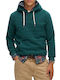D2 Ovin Embossed Vl Graphic Cardigan with Green Hood