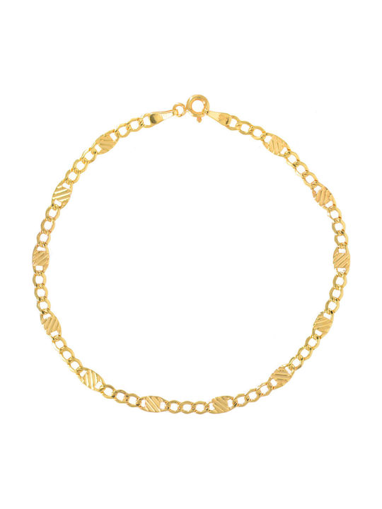 Tasoulis Jewellery Collection Χρυσή Αλυσίδα Χειρός 14Κ