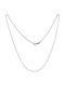 Tasoulis Jewellery Collection Λευκόχρυση Αλυσίδα Λαιμού 9Κ