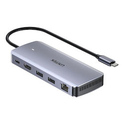 Unitek USB-C Docking Station with HDMI 4K PD Ethernet