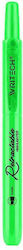 Writech Highlighter Marker Button Flat 1-4mm Retractable Neon Green 545717