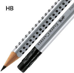 Faber-Castell Μολύβι HB με Γόμα Ασημί