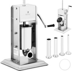 Vertical Manual Stainless Steel Sausage Stuffer Filler 3l Capacity + 4 Funnels Vertical Manual Stainless Steel Sausage Stuffer Filler 3l Capacity + 4 Funnels