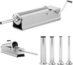 Manual Horizontal Sausage Stuffer Filler 7 L + 4 Funnels Manual Horizontal Sausage Stuffer Filler 7 L + 4 Funnels