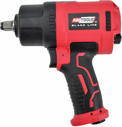 Awtools Pneumatic Impact Wrench 1/2" 1600nm Black Line Awtools Pneumatic Impact Wrench 1/2" 1600nm Black Line