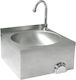 Hendi 810316 Wall-mounted Touchless Stainless Steel Kitchen Sink