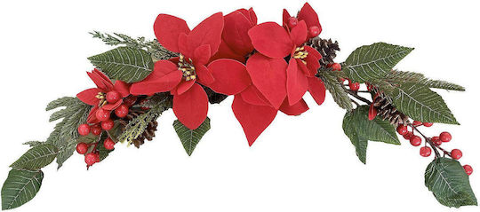 Decorațiune Arc de Crăciun cu Poinsettia 90cm Xmasfest 1133517