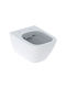 Geberit Smyle Square Short Λεκάνη Κρεμαστή Rimless Χωρίς Κάλυμμα Λευκή 4025416840657