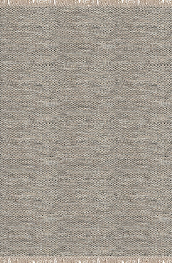 Wollteppich Woll-Kelim Braun Schwarz 190x280 Polcarpet