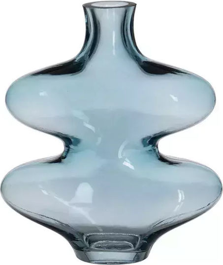 Ixia Regal Glasvase Blau 18x7.5xH21.5cm