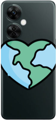 Oneplus Nord Ce 3 Lite 5g World In My Heart Transparent Silicone Tpu Θήκη