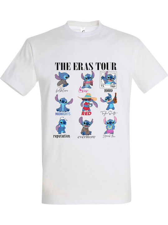 Tricou pentru copii White Stitch Version The Eras Tour Taylor Swift Albums