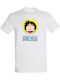Παιδικό T-shirt White Monkey D. Luffy Happy Face One Piece Anime