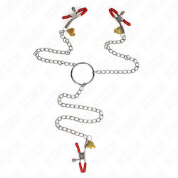 Kink Nipple Clamps in Red Color