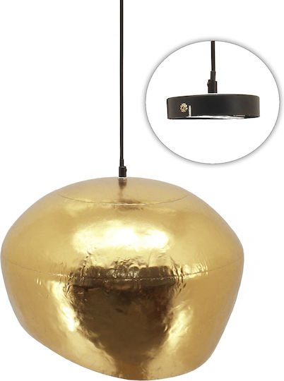 Zaros Hängelampe Gold Glocke 38cm.