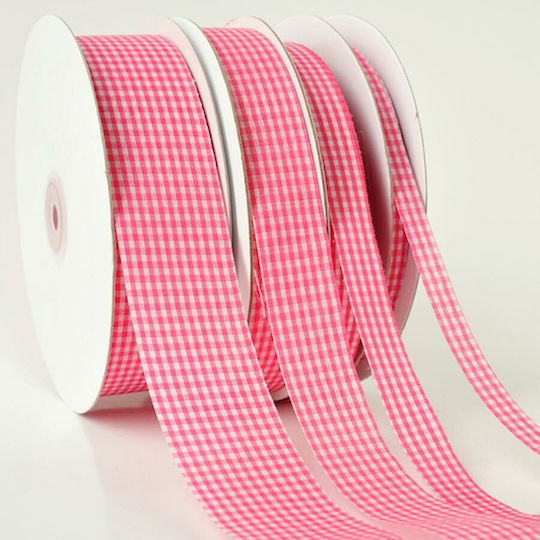 Ntampoudis material textil Panglică Carou cu lățime 15mm