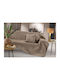 Guy Laroche Lama Four-Seater Sofa Throw Jacquard 170x350cm Taupe
