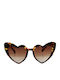 Looks Style Eyewear Women's Sunglasses with Brown Tartaruga Plastic Frame and Brown Gradient Lens 74aep-13043